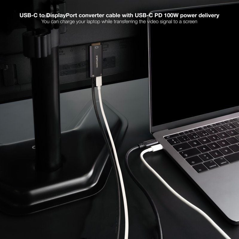 Cabo Conversor Nanocable 10.15.5012 / USB Tipo C Macho - Displayport 8K Macho / USB Tipo C Fêmea /…