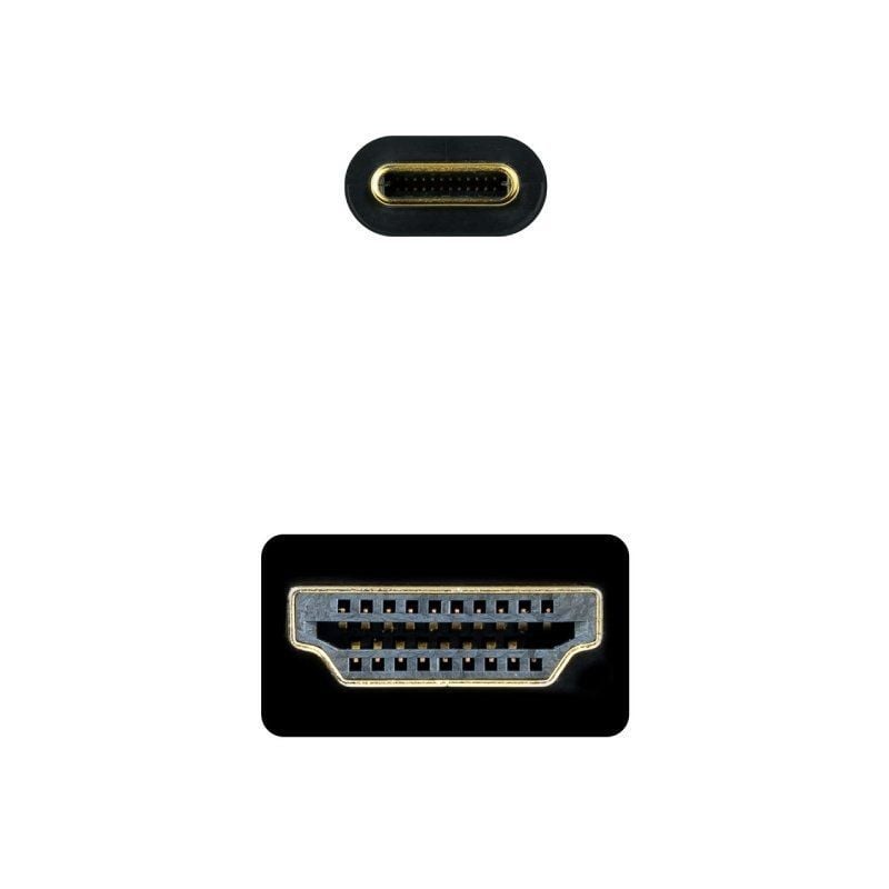 Cabo Conversor Nanocable 10.15.5133 / USB Tipo C Macho - HDMI Macho / 3m / Preto