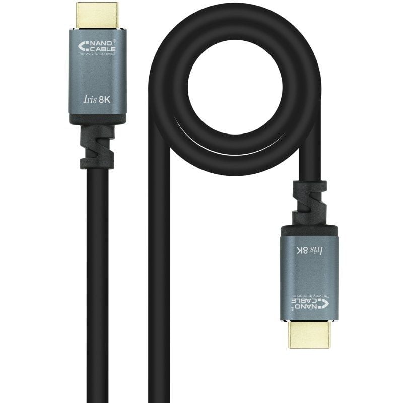 HDMI 2.1 IRIS 8K Nanocable 10.15.8005 / Macho HDMI - Macho HDMI / 5m / Preto