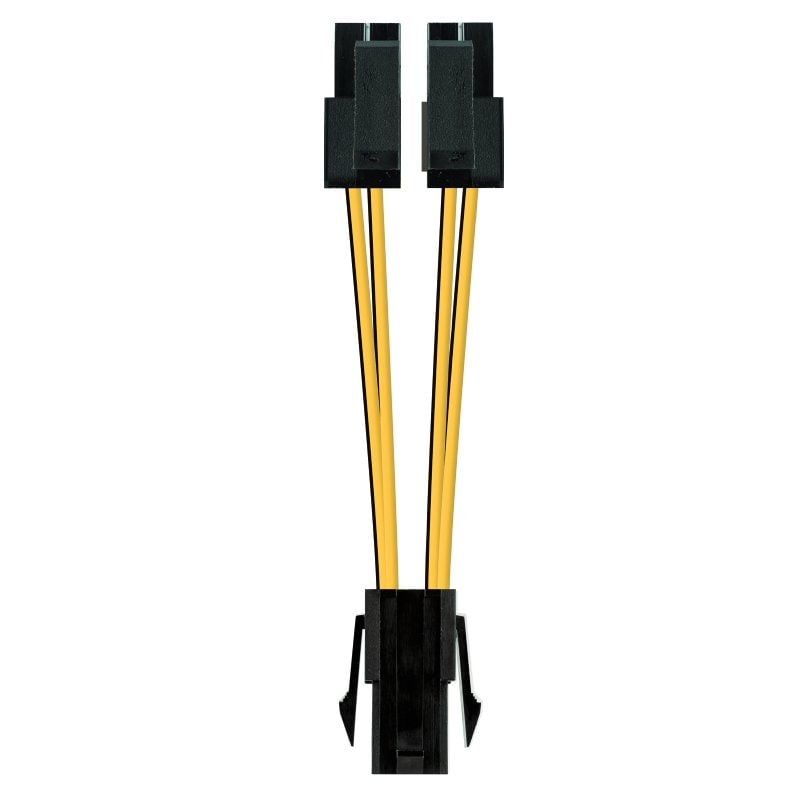 Cabo de Alimentação do Microprocessador Nanocable 10.19.1401 / Molex -4+4 PIN Macho - Molex 4 PIN F…
