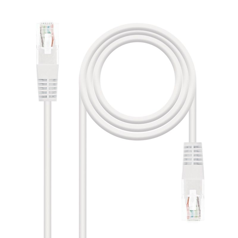 Cabo de Rede RJ45 UTP Nanocable 10.20.0105-w Cat.5e / 5m / Branco