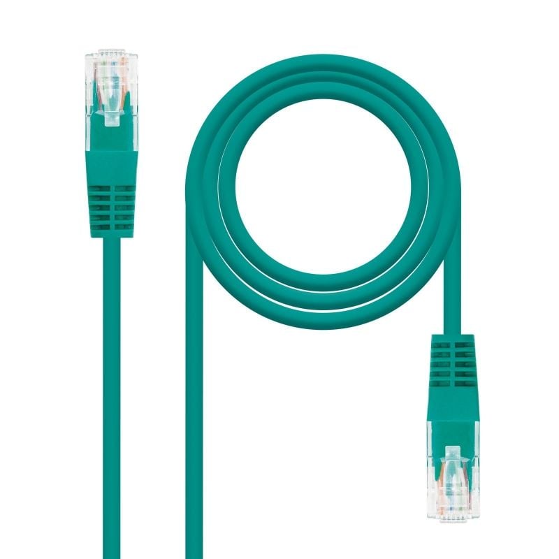 Cabo de Rede RJ45 UTP Nanocable 10.20.0400-gr / Cat.6 / 50cm / Verde