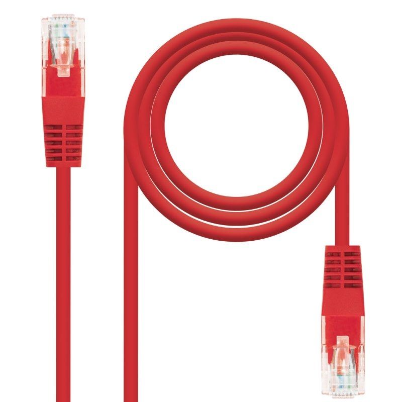 Cabo de Rede RJ45 UTP Nanocable 10.20.0400-l30 Cat.6 / 30cm / Vermelho