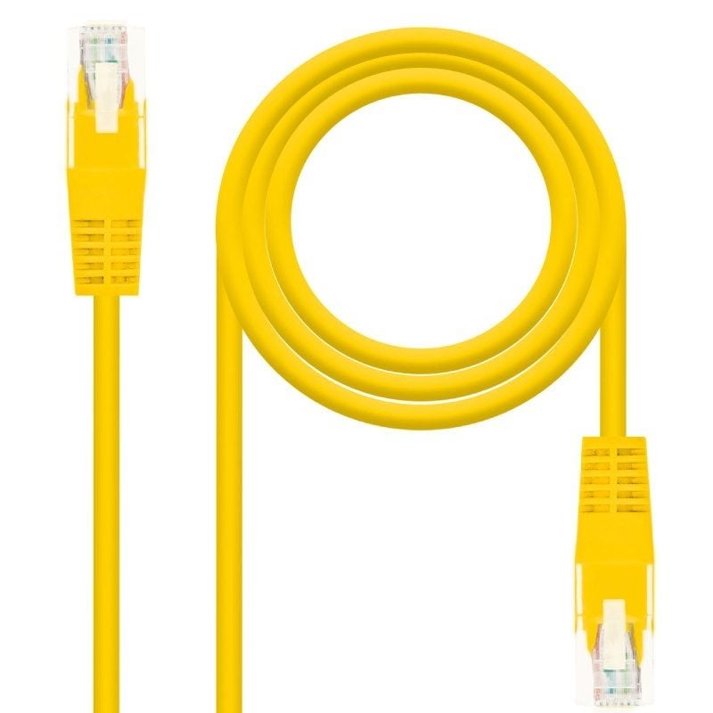 Cabo de Rede RJ45 UTP Nanocable 10.20.0400-l30 Cat.6 / 30cm / Amarelo