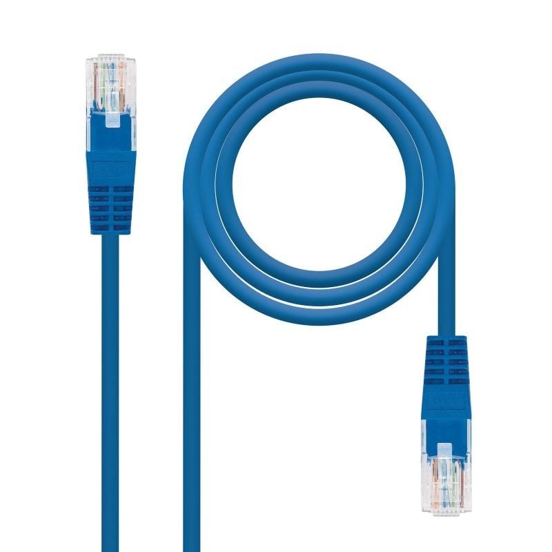 Cabo de Rede RJ45 UTP Nanocable 10.20.0401-bl Cat.6 / 1m / Azul