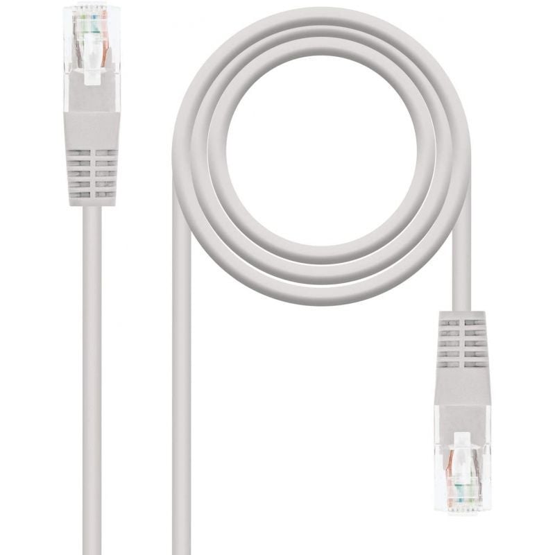Cabo de Rede RJ45 UTP Nanocable 10.20.0407 Cat.6 / 7m / Cinzento