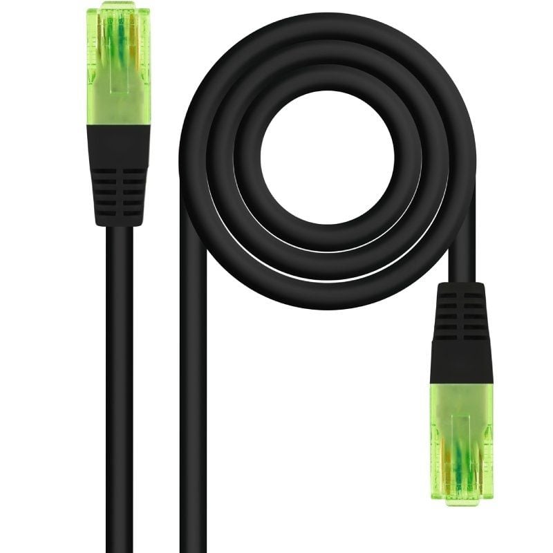 Cabo de Rede RJ45 UTP Nanocable 10.20.1402-bk Cat.6 / 2m / Preto