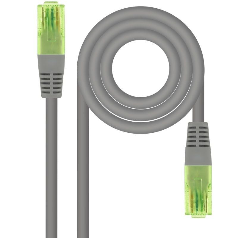Cabo de Rede RJ45 UTP Nanocable 10.20.1410 Cat.6 / 10m / Cinzento