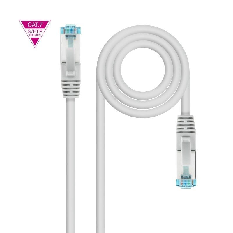 Cabo de Rede RJ45 SFTP Nanocable 10.20.1705 Cat.7 / 5m / Cinzento