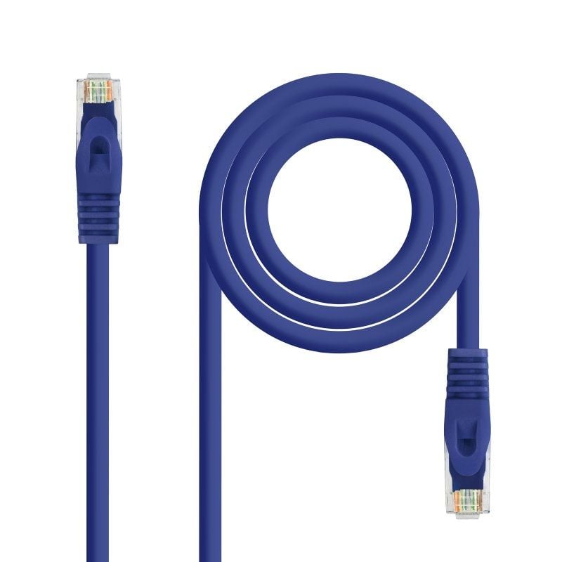 Cabo de Rede RJ45 UTP Nanocable 10.20.1800-l25-bl Cat.6a / LSZH / 25cm / Azul