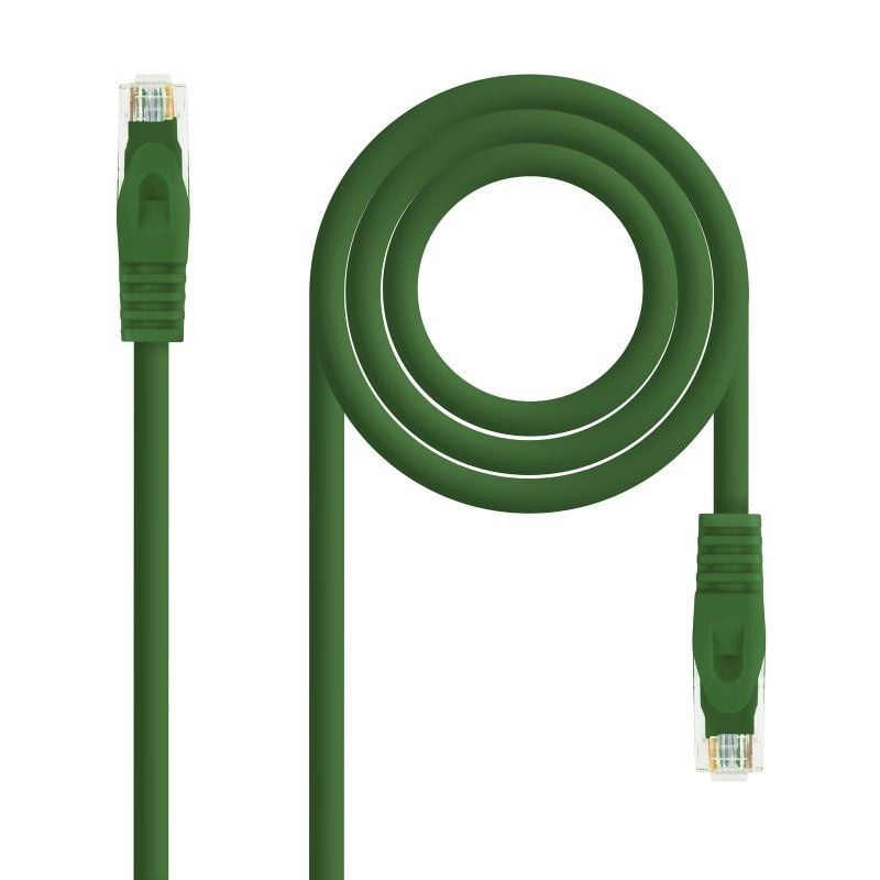 Cabo de Rede RJ45 UTP Nanocable 10.20.1800-l25-gr Cat.6a / LSZH / 25cm / Verde