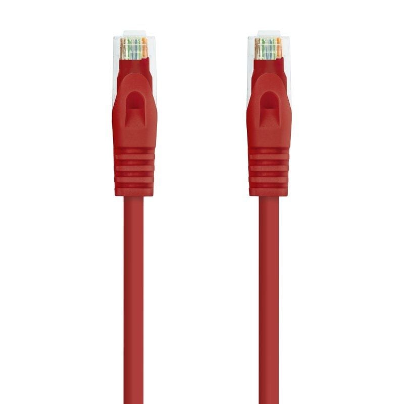 Cabo de Rede RJ45 UTP Nanocable 10.20.1800-l25-r Cat.6a / LSZH / 25cm / Vermelho