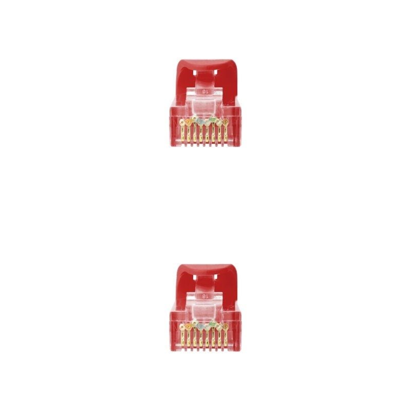 Cabo de Rede RJ45 UTP Nanocable 10.20.1800-l25-r Cat.6a / LSZH / 25cm / Vermelho