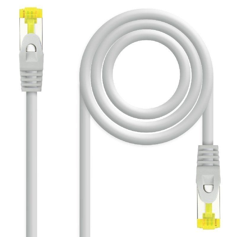 Cabo de Rede RJ45 SFTP Nanocable 10.20.1900-l25 Cat.6a / LSZH / 25cm / Cinzento