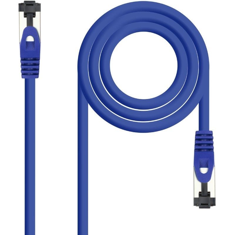 Cabo de Rede RJ45 SSTP Nanocable 10.20.2000-bl Cat.8.1 / 50cm / Azul