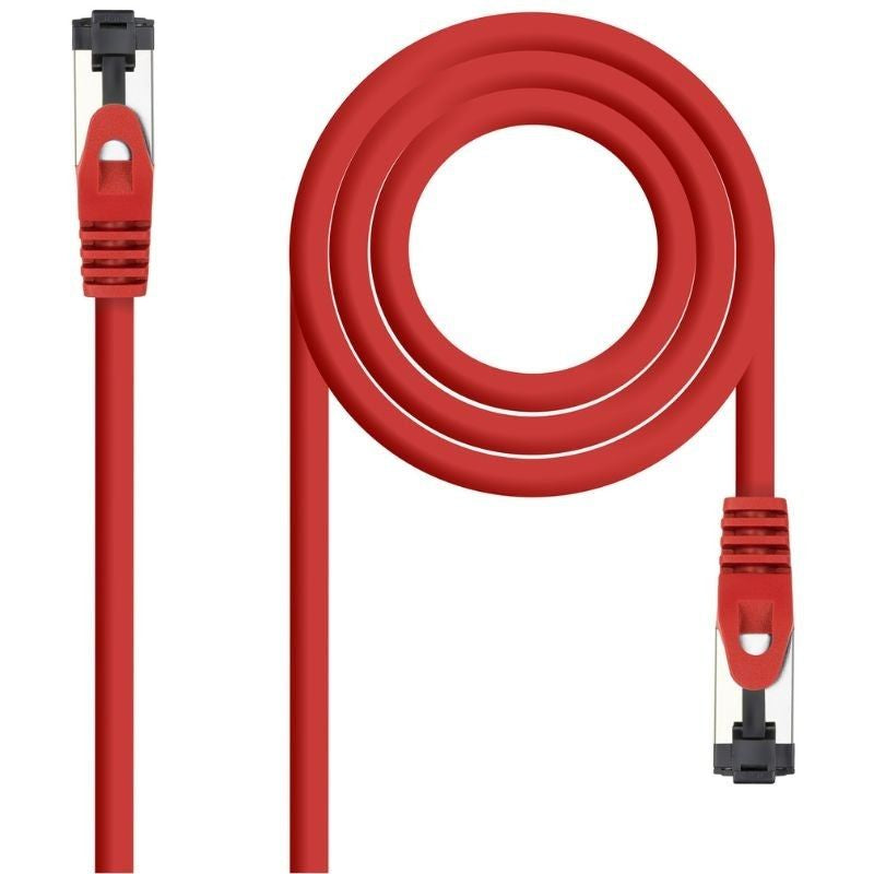 Cabo de Rede RJ45 SSTP Nanocable 10.20.2002-r Cat.8.1 / 2m / Vermelho