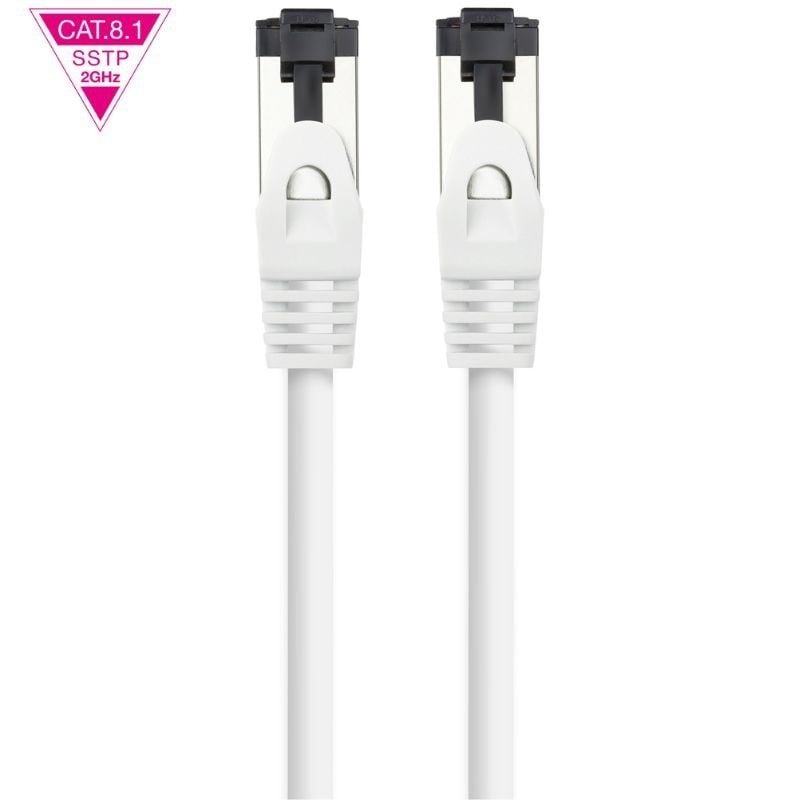Cabo de Rede RJ45 SSTP Nanocable 10.20.2002-w Cat.8.1 / 2m / Branco