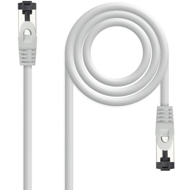 Cabo de Rede RJ45 SSTP Nanocable 10.20.2002 Cat.8.1 / 2m / Cinzento