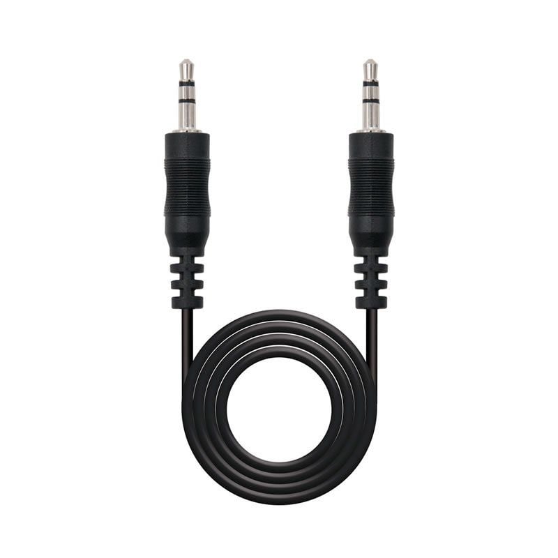 Cabo Estéreo Nanocable 10.24.0103 / Jack 3.5 Macho - Jack 3.5 Macho / 3m / Preto