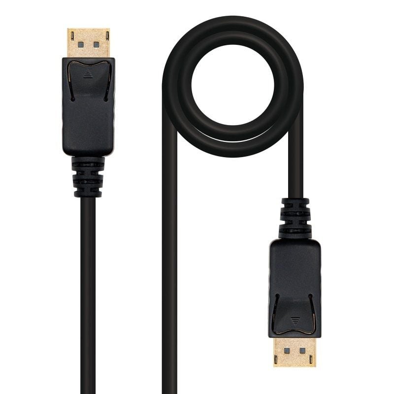 Displayport 1.2 4K Nanocable 10.15.2301-l150 / Displayport Macho - Displayport Macho / 1,5m / Preto