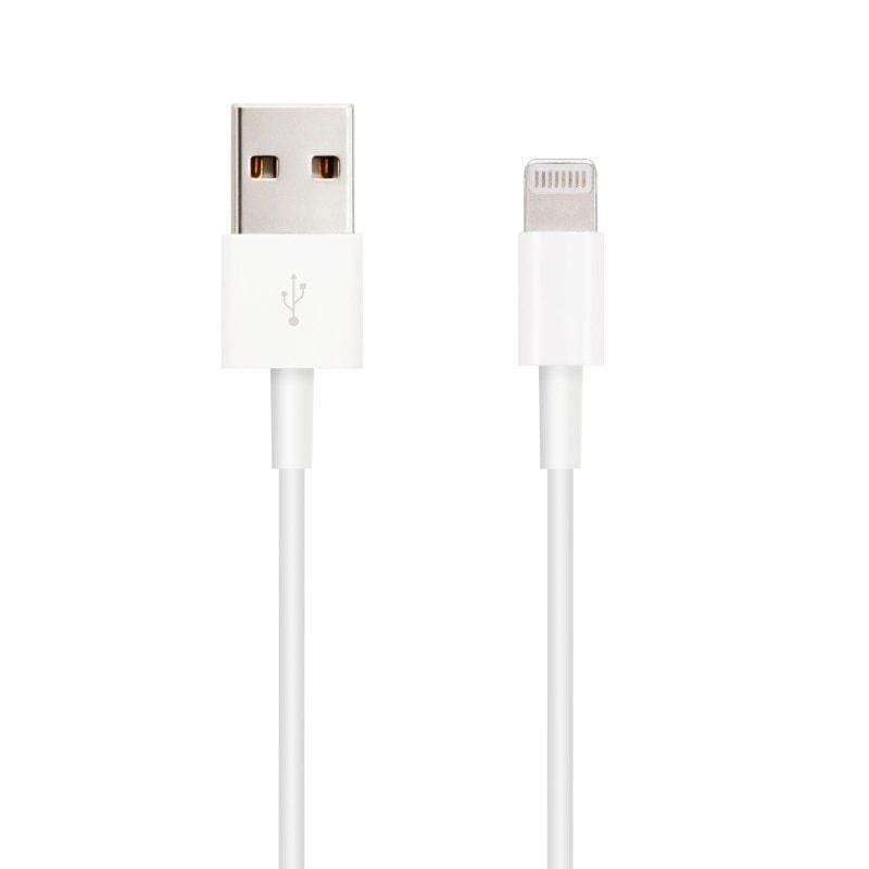 Cabo USB 2.0 Lightning Nanocable 10.10.0400 / USB Macho - Lightning Macho / 50 Cm / Branco