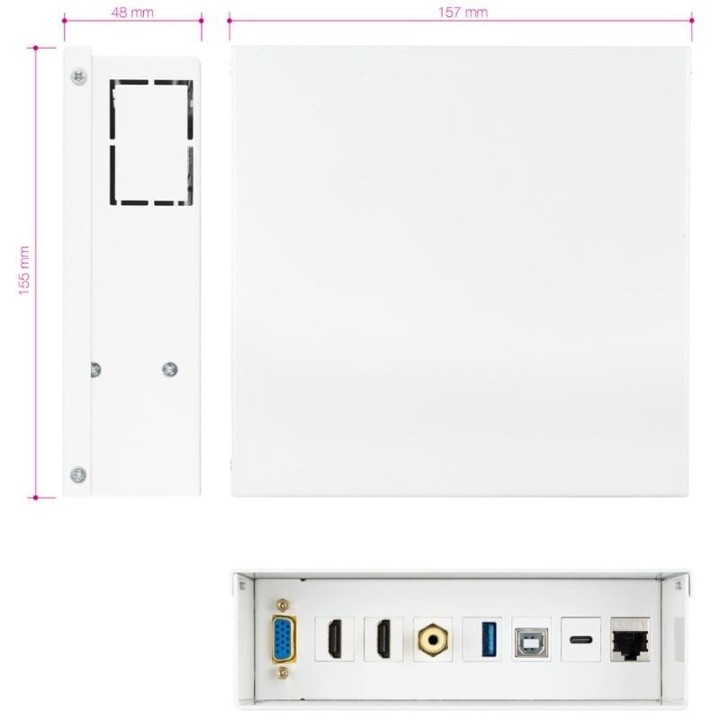 Caixa de Junção Nanocable 10.35.0004 / VGA - 2x HDMI - Jack 3.5 - USB 3.0 - USB Type-c - USB 2.0 -…