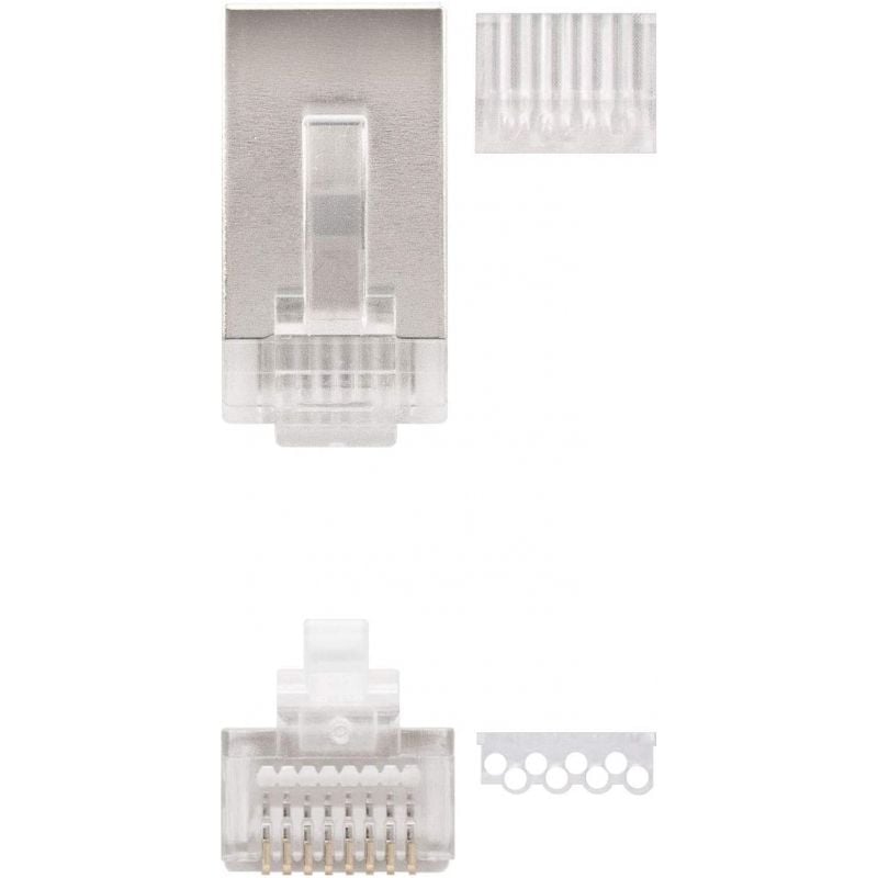 Conector Nanocable RJ45 10.21.0203 / Cat.6 / 10 Unid.