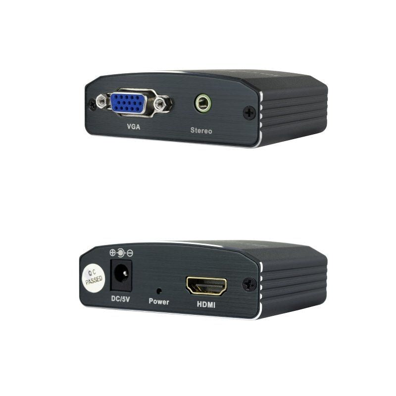 Nanocable 10.16.2101-bk / HDMI Fêmea - VGA Fêmea / Jack 3.5 Fêmea / 15cm / Preto
