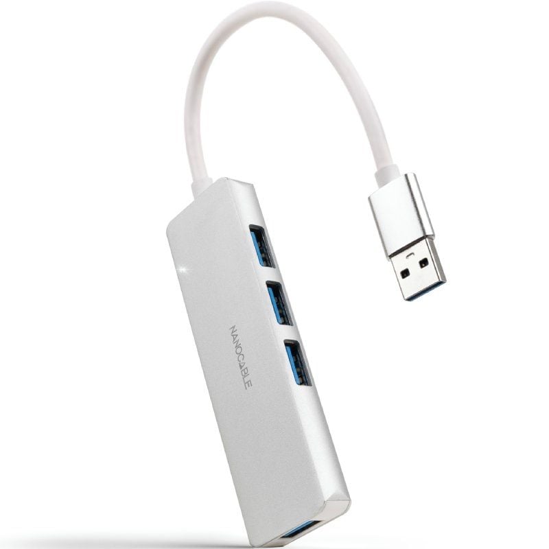 Hub USB 3.0 Nanocable 10.16.4602 / 4xusb / Cinzento