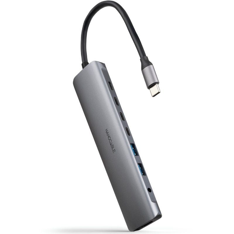 Docking Type-c Nanocable 10.16.4608 / 2xusb / 3xusb Type-c / 1xhdmi 4K / 1xjack 3.5 / 1xusb Type-c…