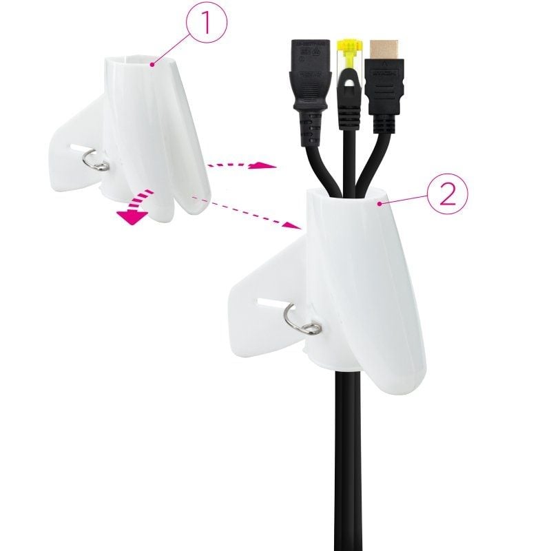 Organizador de Cabos em Espiral Nanocable 10.36.0001-w / 1m