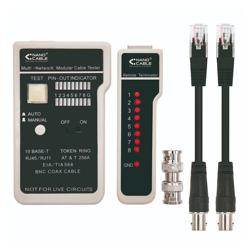Testador Nanocable 10.31.0303 para Rj11-rj12-rj45