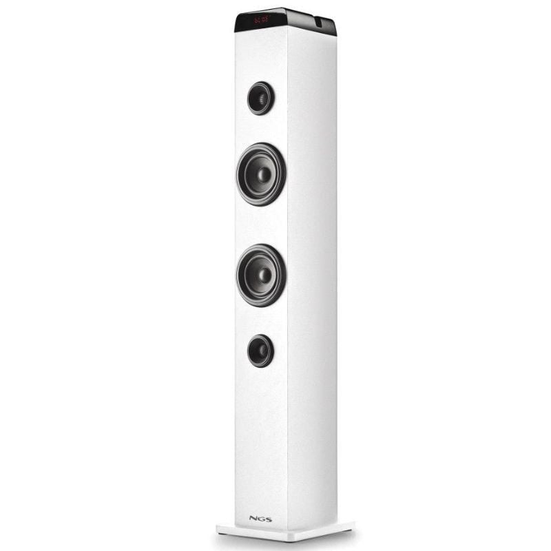 Torre de Som Bluetooth NGS SKY CHARM PRO / 50W / 2.0 / Branco