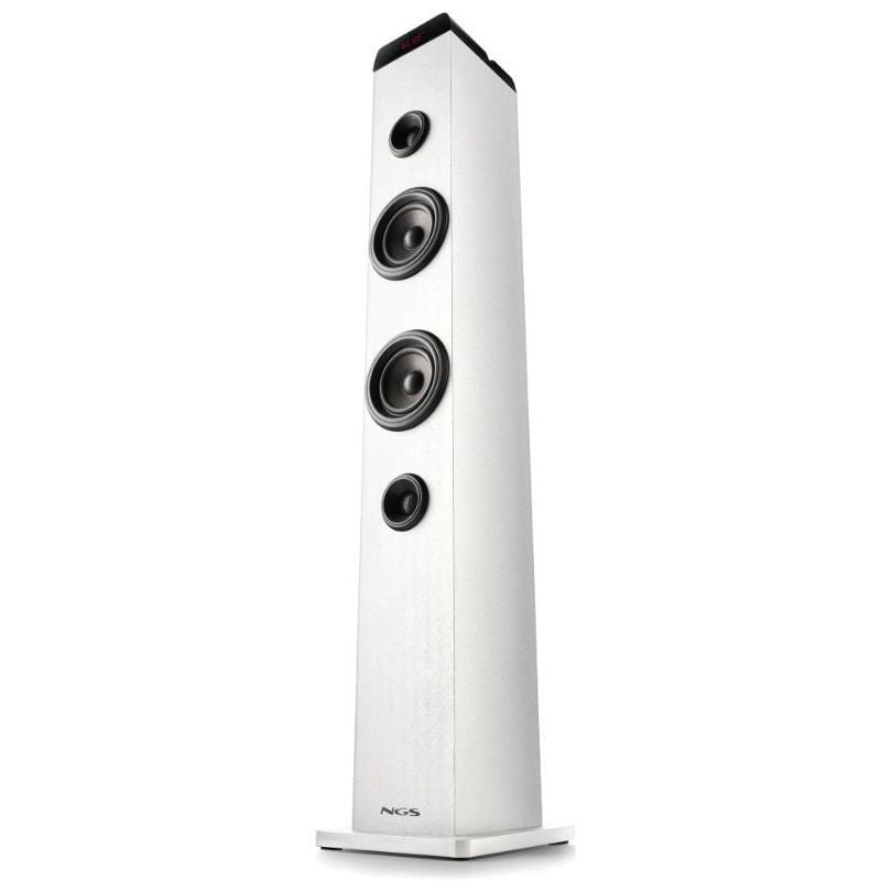 Torre de Som Bluetooth NGS SKY CHARM PRO / 50W / 2.0 / Branco