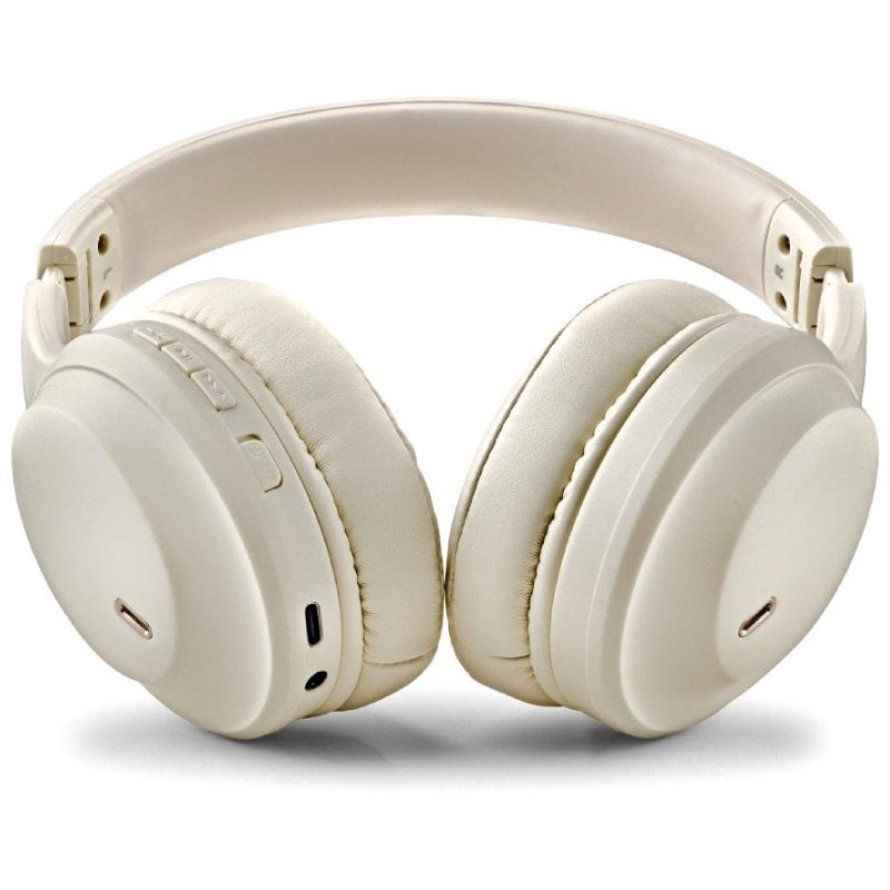 Auscultadores sem Fios NGS Artica Glacier / com Microfone / Bluetooth / Bege