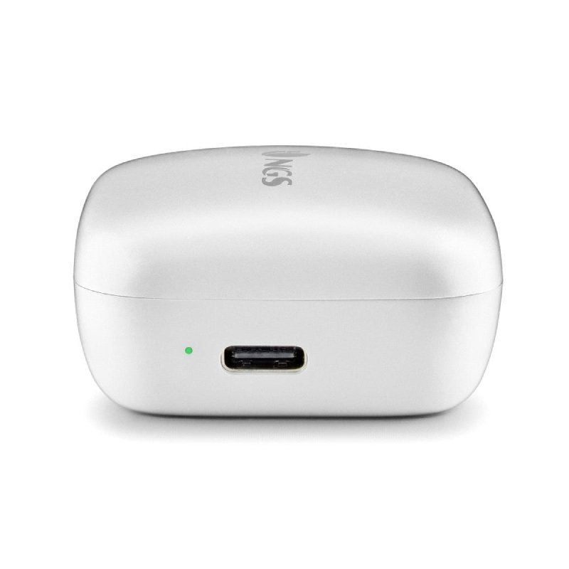 Auscultadores Bluetooth NGS Ártica Move com Estojo de Carregamento / Autonomia 7h / Branco