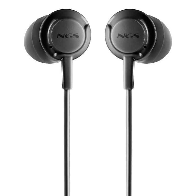 Auscultadores Intra-auriculares NGS Cross Drift / com Microfone / Jack 3.5 / Preto