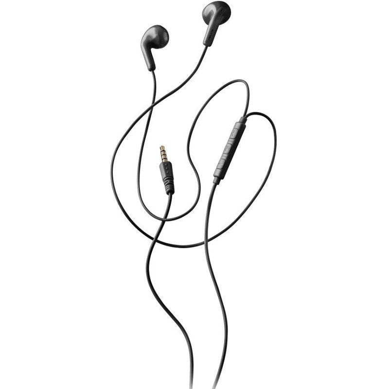 Auscultadores Intra-auriculares NGS Cross Flip / com Microfone / Jack 3.5 / Preto