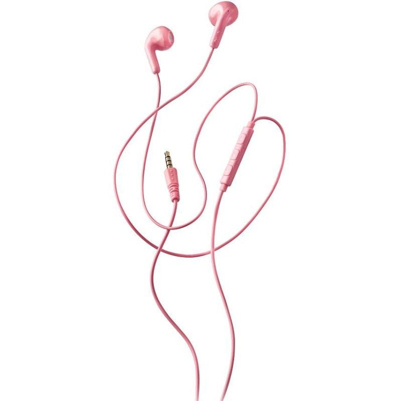 Auscultadores Intra-auriculares NGS Cross Flip / com Microfone / Jack 3.5 / Rosa