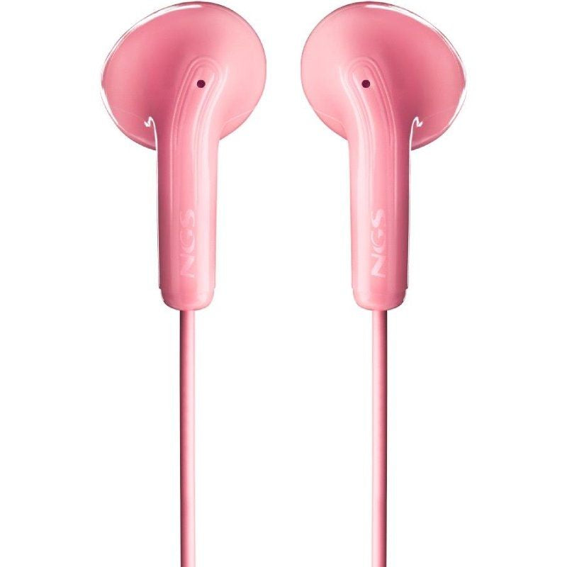 Auscultadores Intra-auriculares NGS Cross Flip / com Microfone / Jack 3.5 / Rosa