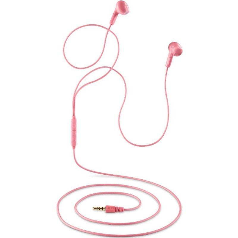 Auscultadores Intra-auriculares NGS Cross Flip / com Microfone / Jack 3.5 / Rosa