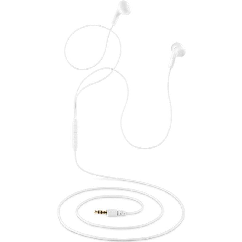 Auscultadores Intra-auriculares NGS Cross Flip / com Microfone / Jack 3.5 / Branco