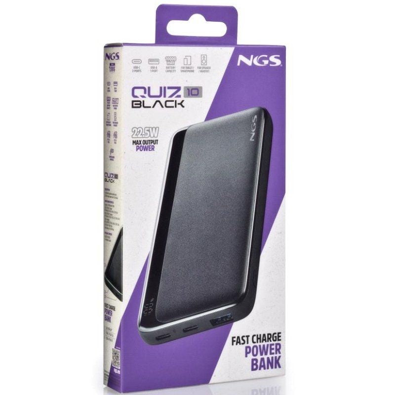 Powerbank 10000mah NGS QUIZ 10 / 22.5w / Preto