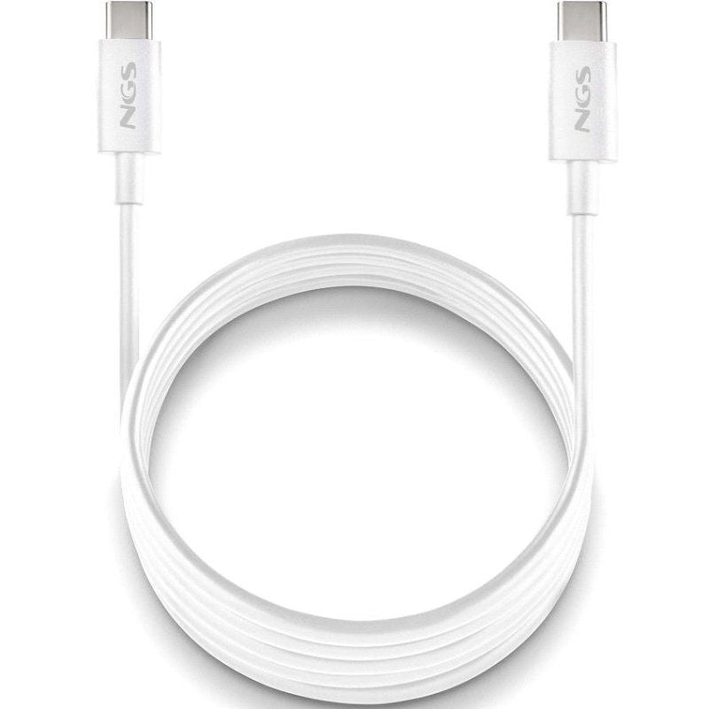 Cabo USB 2.0 Tipo C NGS ZYRO 60w-1 / USB Tipo C Macho - USB Tipo C Macho / Até 60W / 480mbps / 1m /…