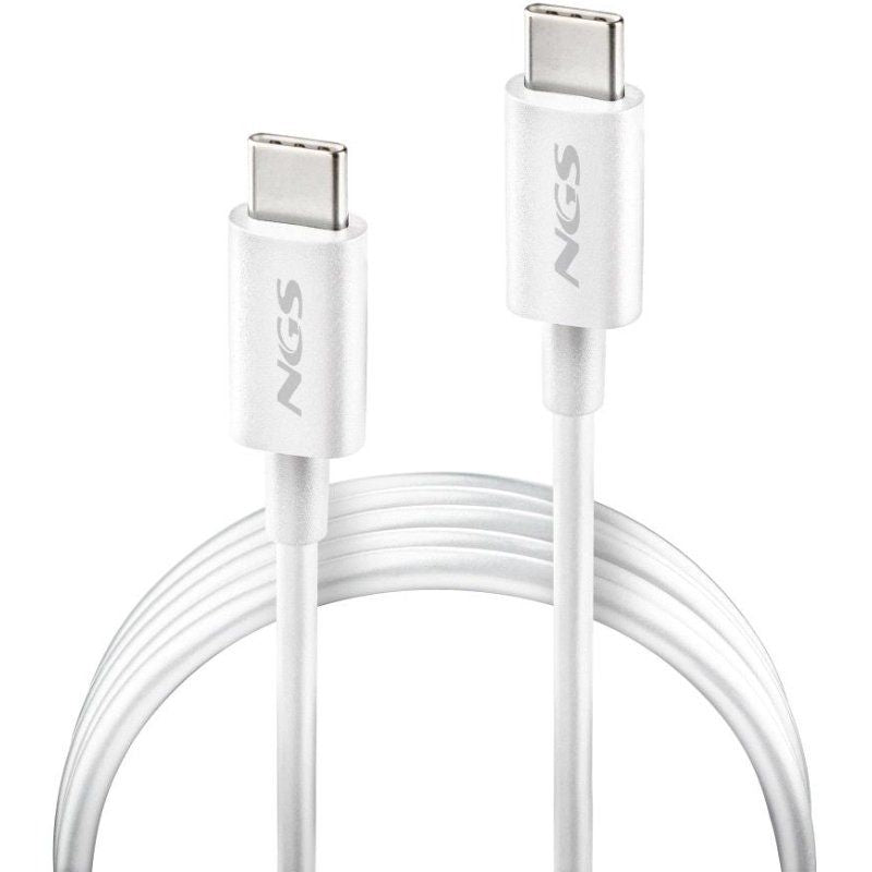 Cabo USB 2.0 Tipo C NGS ZYRO 60w-1 / USB Tipo C Macho - USB Tipo C Macho / Até 60W / 480mbps / 1m /…