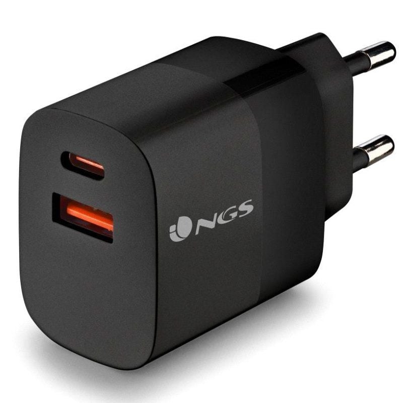 Carregador de Parede Gan NGS Bud 33W / 1xusb Type-c / 1xusb / 33W