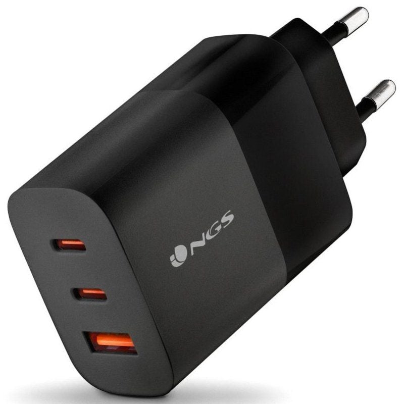 Carregador de Parede Gan NGS Bud 65W / 2xusb Type-c / 1xusb / 65W
