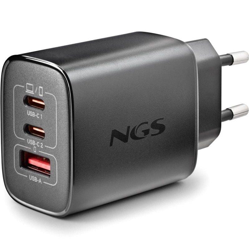Carregador de Parede Gan NGS Era 65W / 2xusb Type-c / 1xusb / 65W