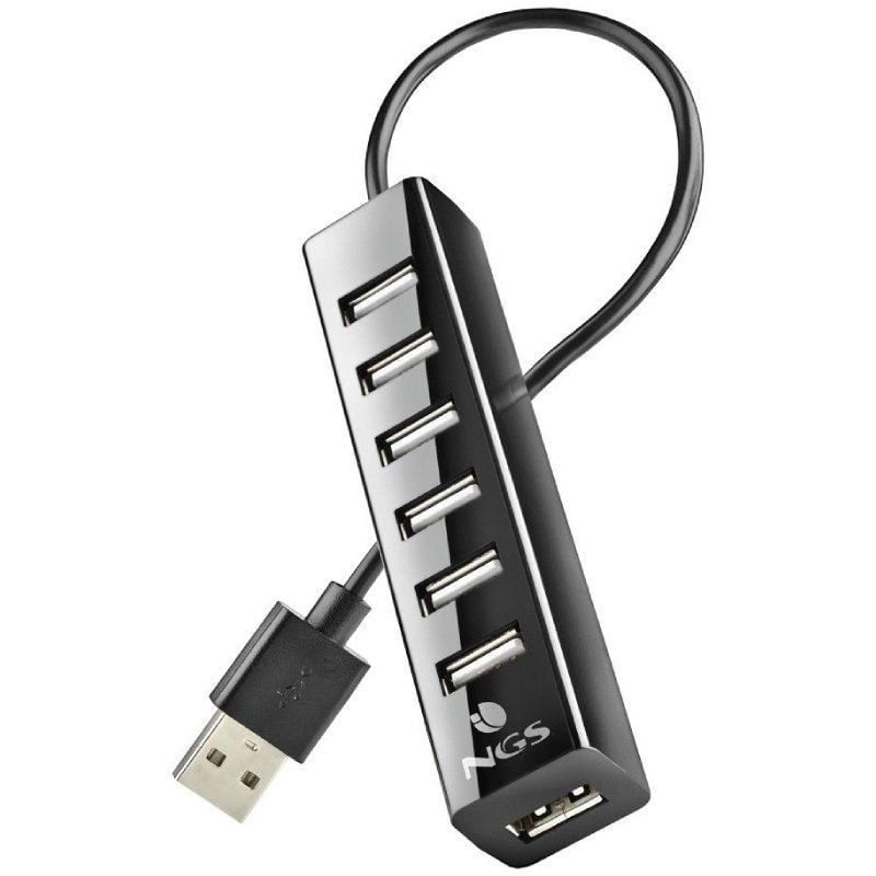 Hub USB 2.0 com Fonte de Alimentação Externa NGS IHUB7 Tiny / 7xusb