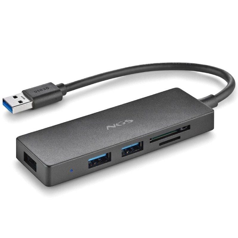 Hub USB NGS IHUB READER / 3xusb 3.0 / 1xleitor de Cartões